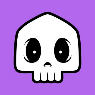 Giant Scared Squid Sticker by Chump Magic