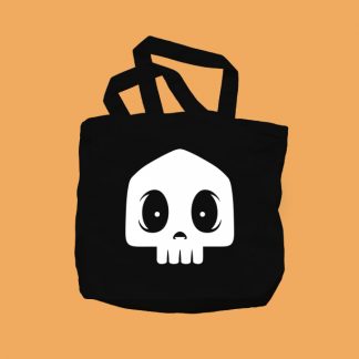 Scared Squib Black Tote Bag
