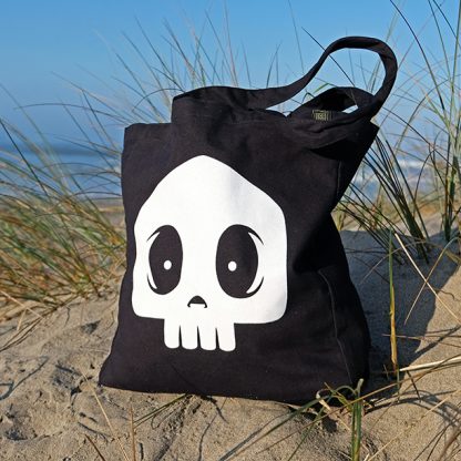 Scared Squid Black Tote Bag
