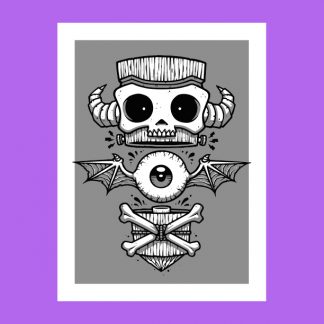 Grim Totem Screenprint with art by Chump Magic
